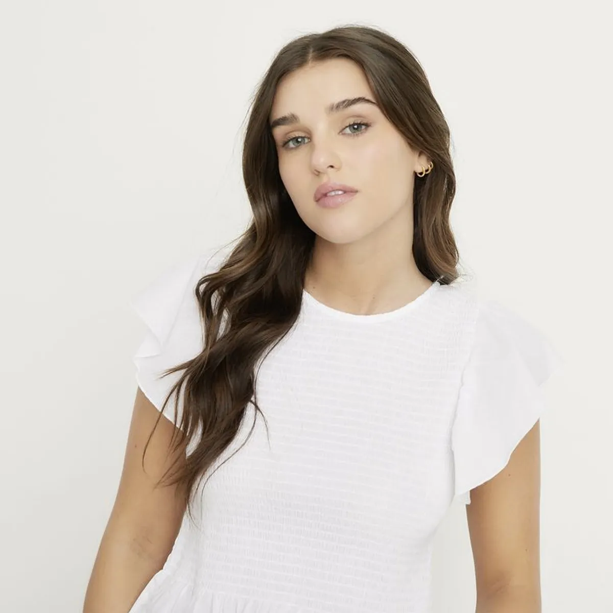 SYBILLA - Blusa Mujer con con Boleros Manga corta Sybilla