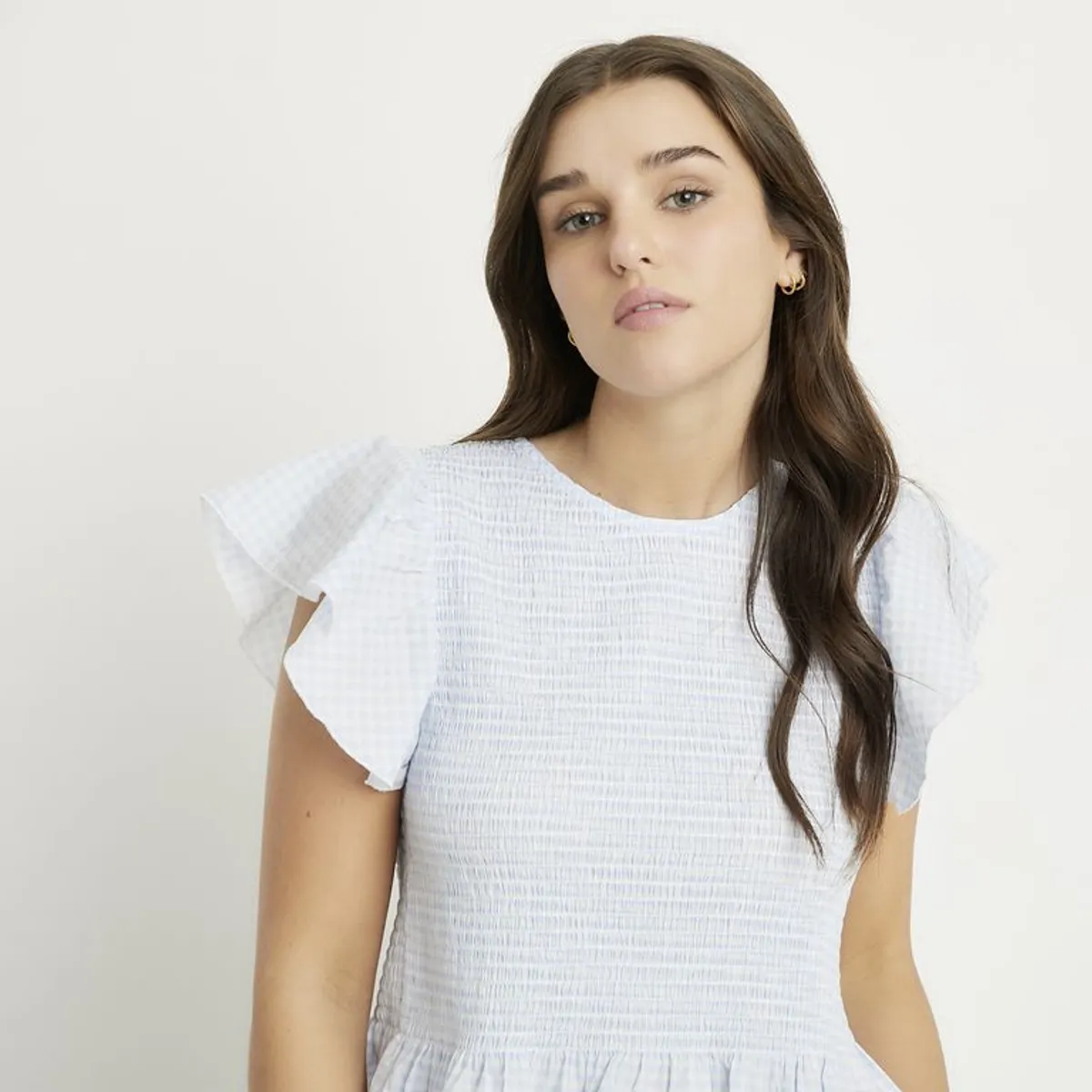 SYBILLA - Blusa Mujer con con Boleros Manga corta Sybilla