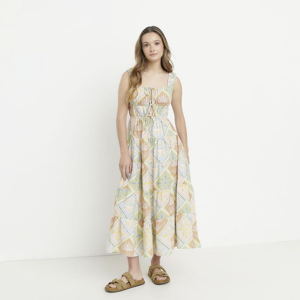 SYBILLA - Vestido Medio Casual con Estampado para Mujer Sybilla