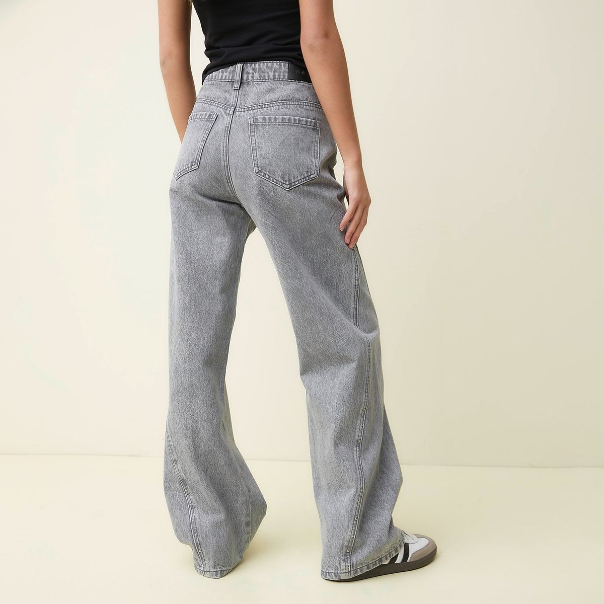 SYBILLA - Jean Wide leg Mujer Tiro medio Sybilla