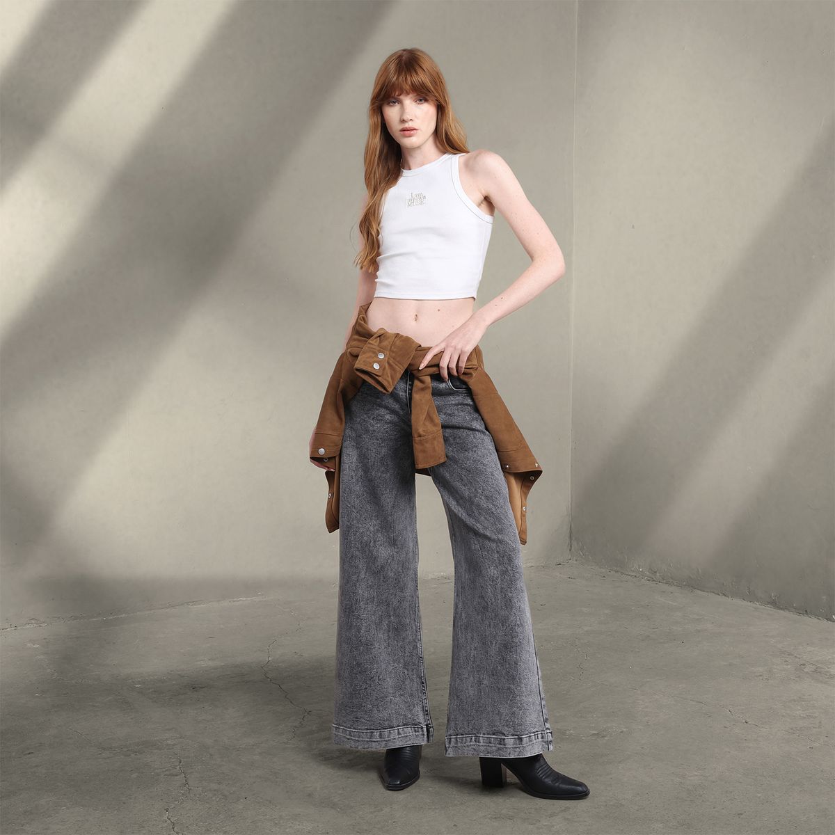 DENIMLAB - Jean Wide leg Mujer Tiro bajo Denimlab 