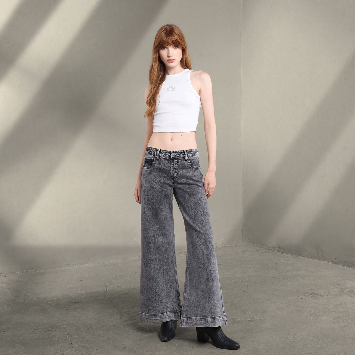 DENIMLAB - Jean Wide leg Mujer Tiro bajo Denimlab 