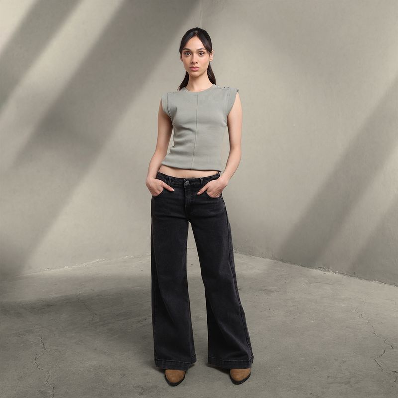 DENIMLAB - Jean Wide leg Mujer Tiro bajo Denimlab 