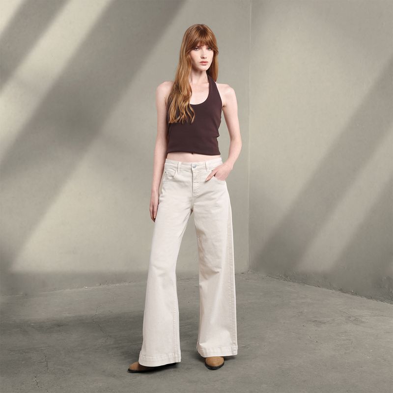 DENIMLAB - Jean Wide leg Mujer Tiro bajo Denimlab 