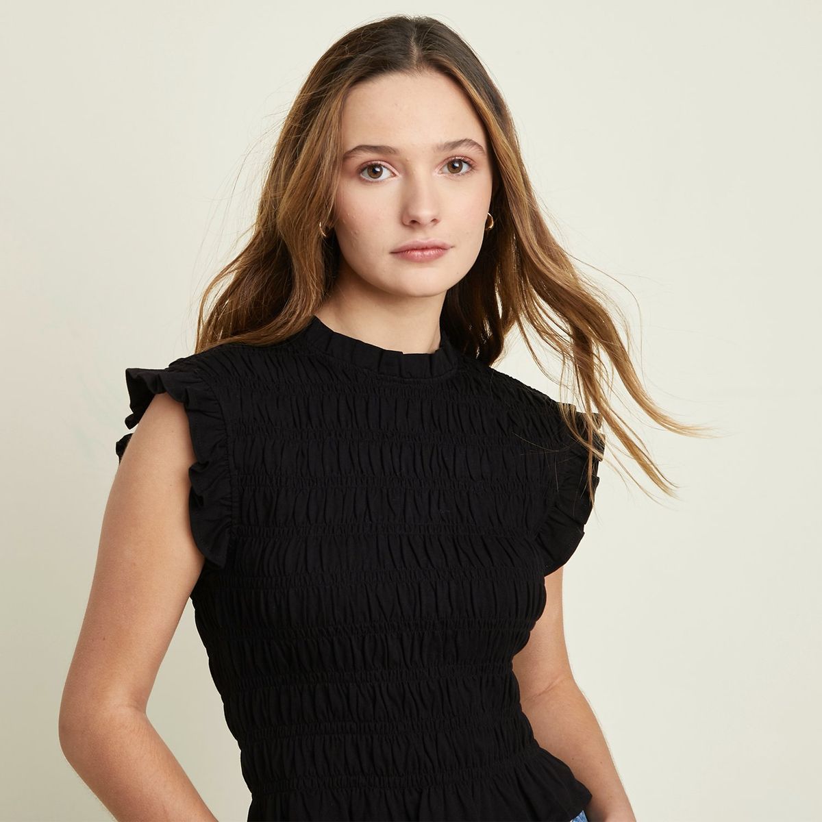 SYBILLA - Camiseta Mujer Sin mangas de Algodón Sybilla