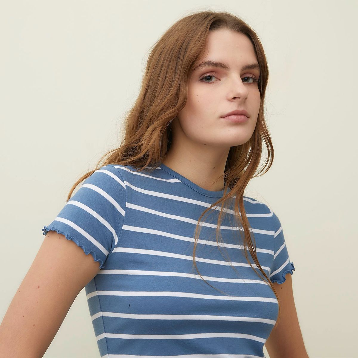 SYBILLA - Camiseta Mujer Manga corta de Algodón orgánico Sybilla