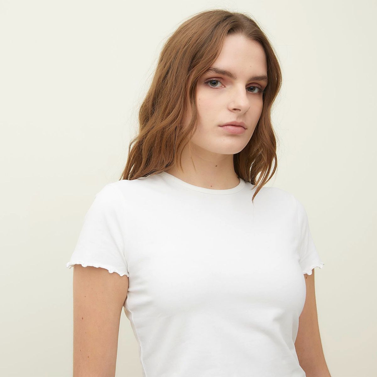 SYBILLA - Camiseta Mujer Manga corta de Algodón orgánico Sybilla