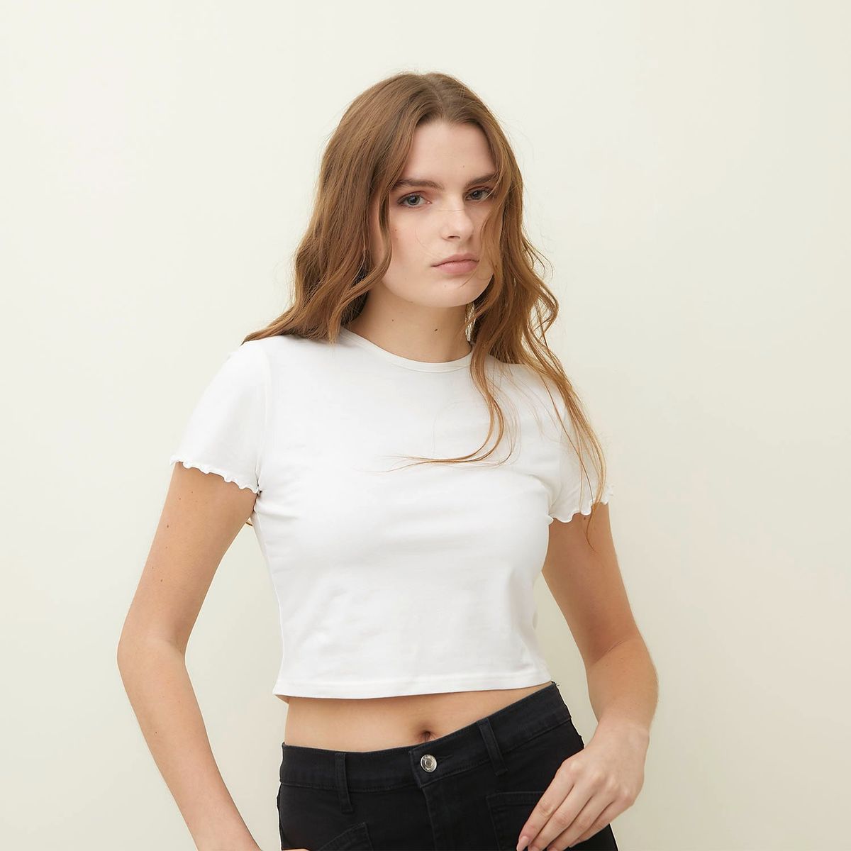 SYBILLA - Camiseta Mujer Manga corta de Algodón orgánico Sybilla