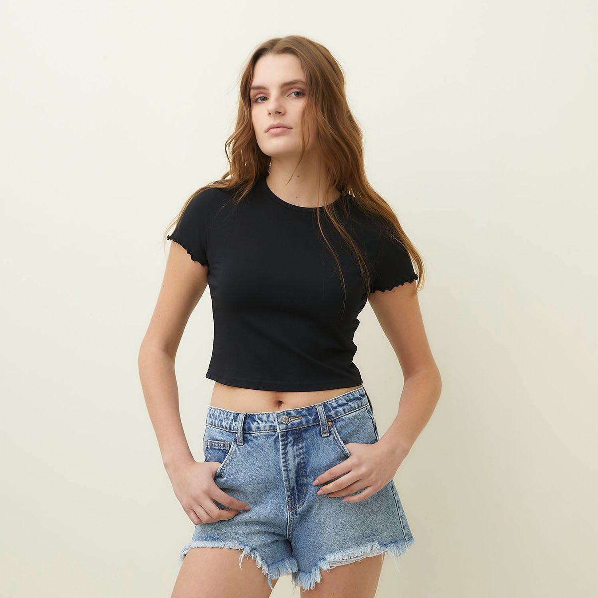 SYBILLA - Camiseta Mujer Manga corta de Algodón orgánico Sybilla