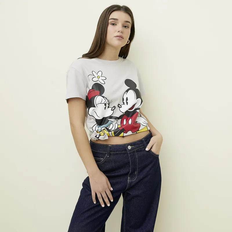 SYBILLA - Camiseta Mujer con Estampado Manga corta de Algodón Sybilla