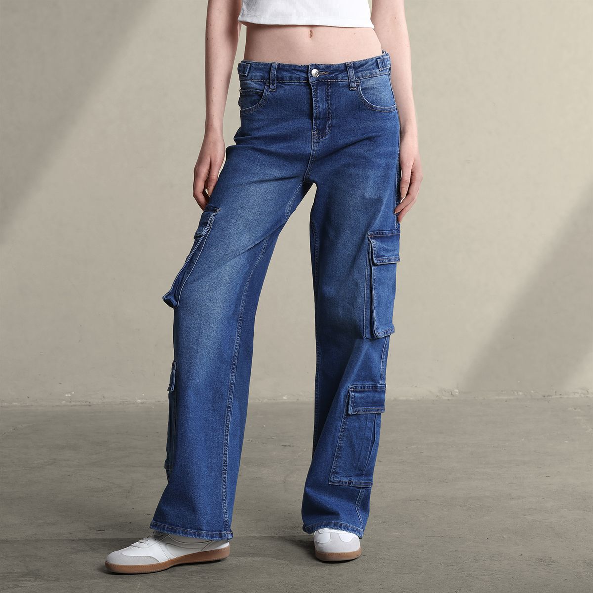 SYBILLA - Jean Cargo Mujer Tiro bajo Sybilla 