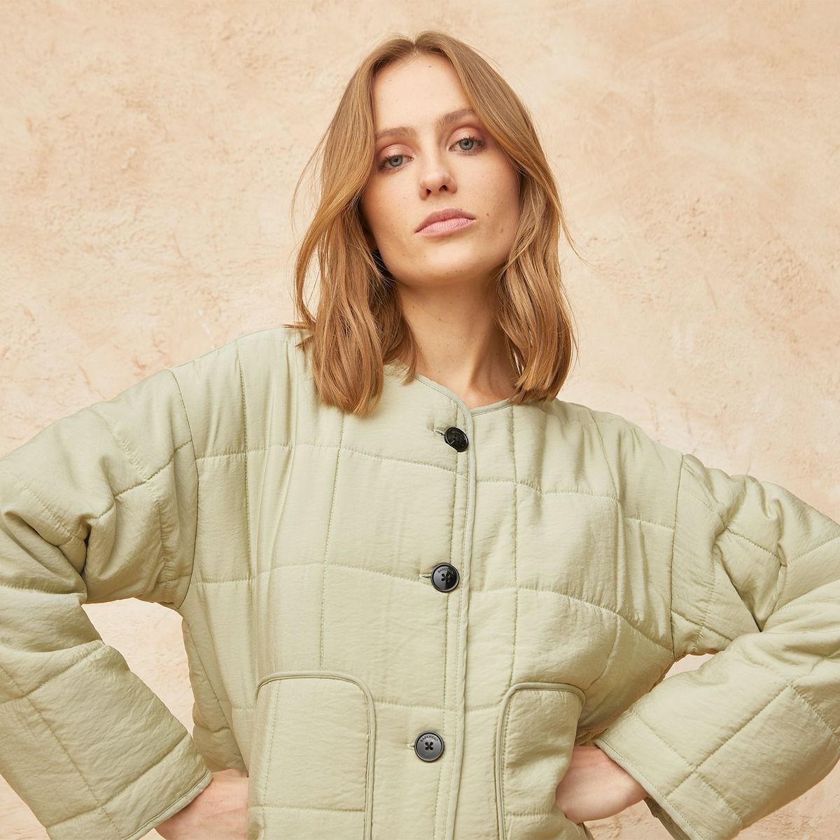 BASEMENT - Chaqueta Mujer de Rayas Basement