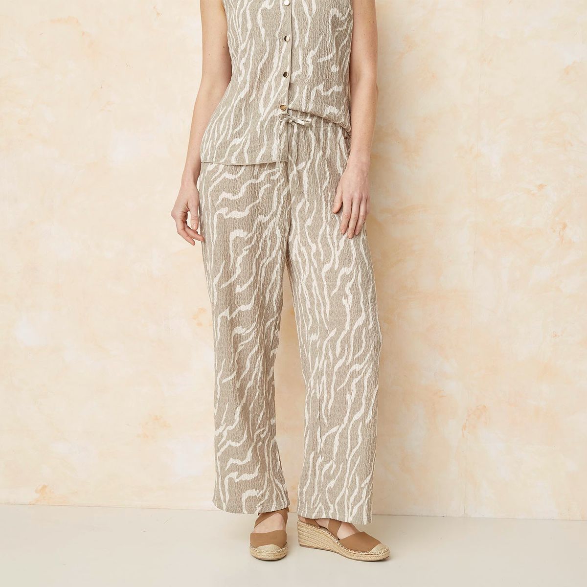 SOUTHLAND - Pantalón Recto Mujer Tiro alto SOUTHLAND