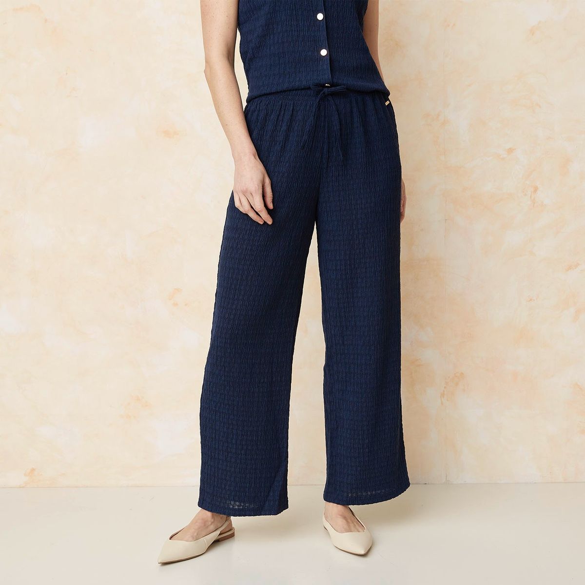 SOUTHLAND - Pantalón Recto Mujer Tiro alto SOUTHLAND