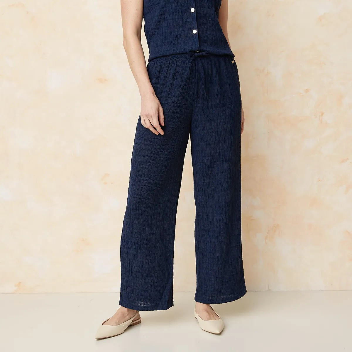 SOUTHLAND - Pantalón Recto Mujer Tiro alto SOUTHLAND