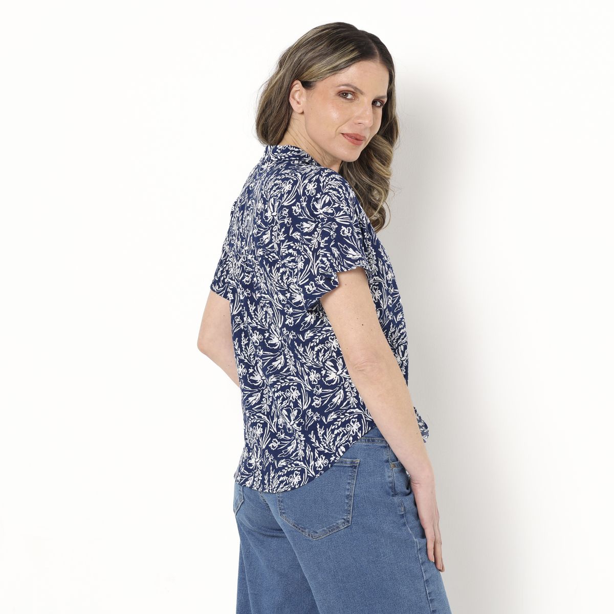 NEWPORT - Blusa Mujer con Estampado Manga corta Newport