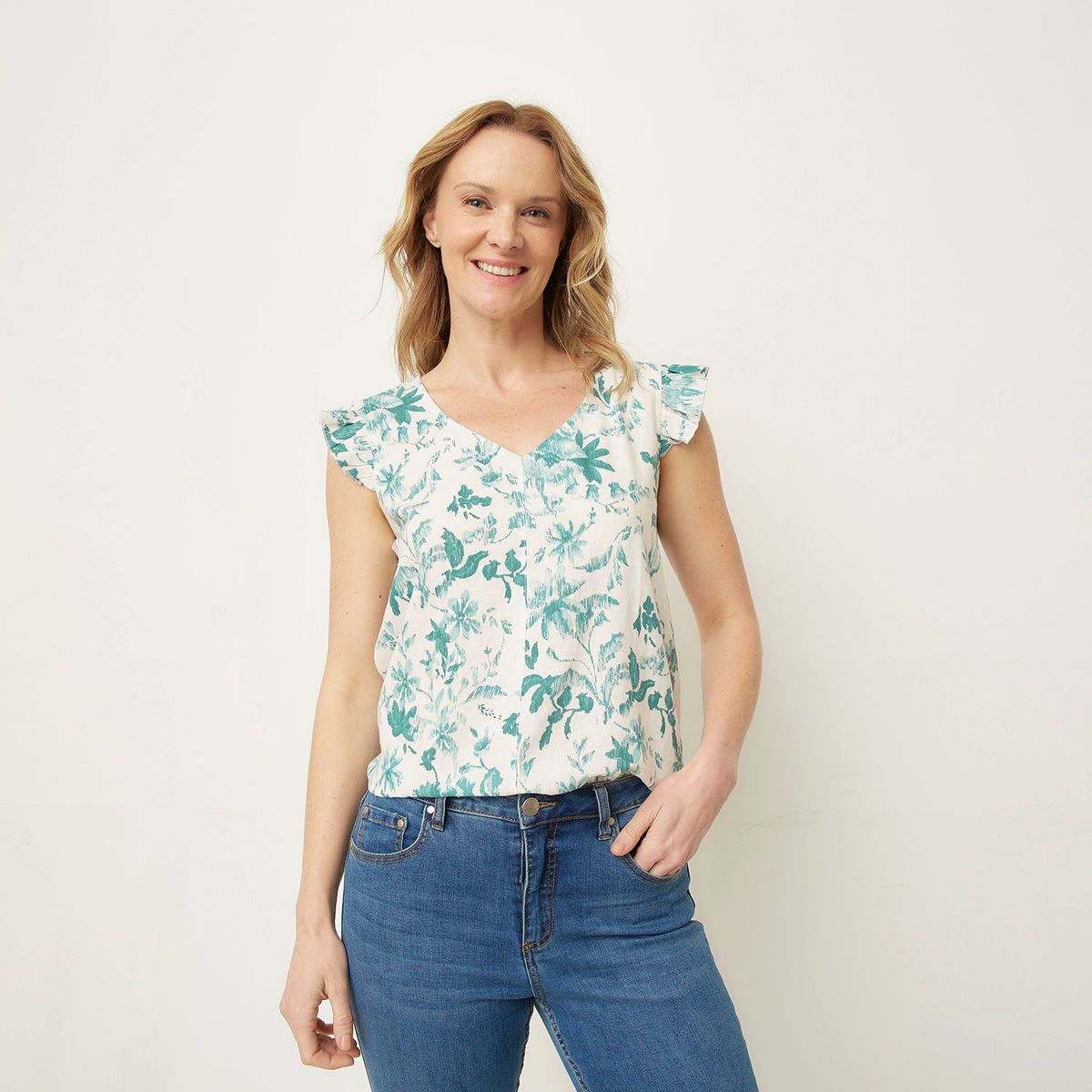 NEWPORT - Blusa Mujer con Estampado Sin mangas Newport