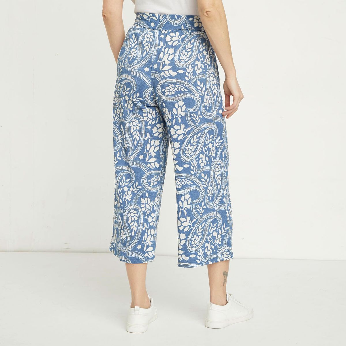 NEWPORT - Pantalón Culotte Mujer Tiro alto Newport