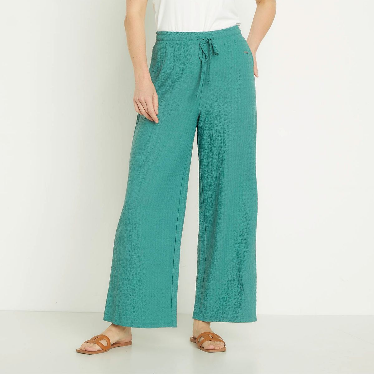 NEWPORT - Pantalón Recto Mujer Tiro alto Newport