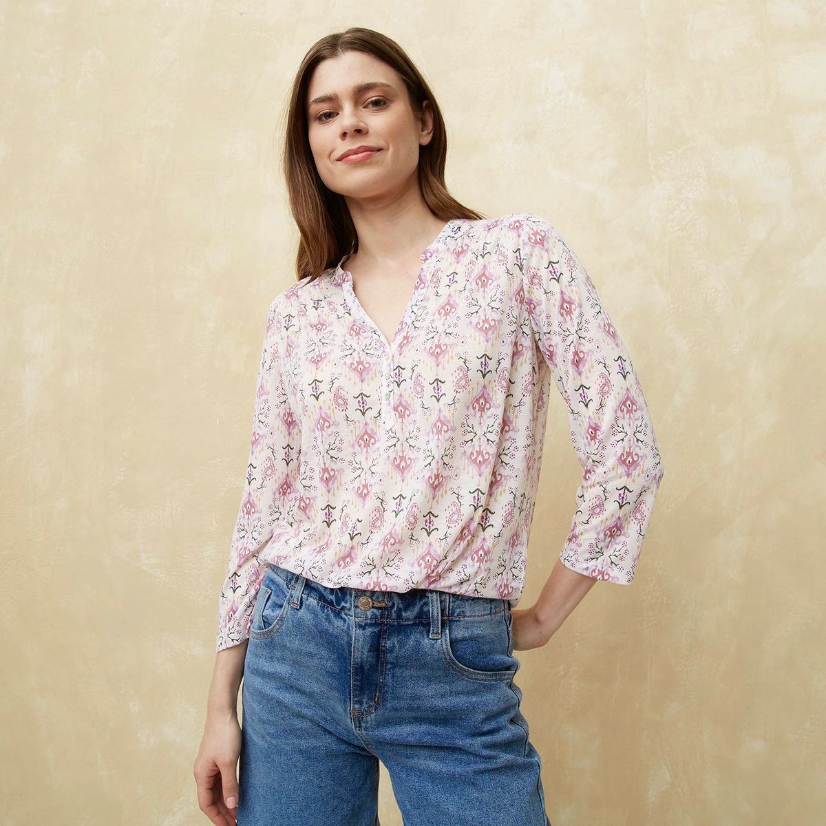 UNIVERSITY CLUB - Blusa Mujer Estampado Manga 3/4 University Club