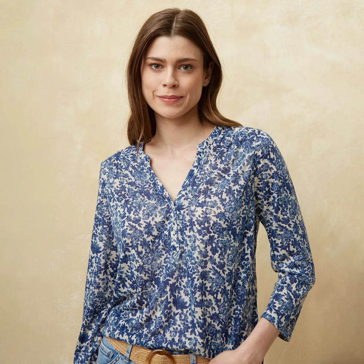 UNIVERSITY CLUB - Blusa Mujer Estampado Manga 3/4 University Club