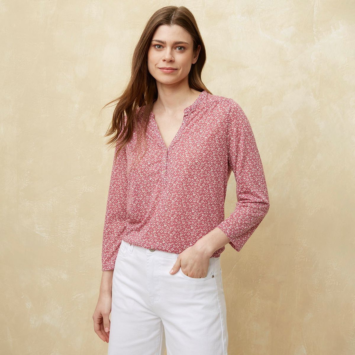 UNIVERSITY CLUB - Blusa Mujer Estampado Manga 3/4 University Club