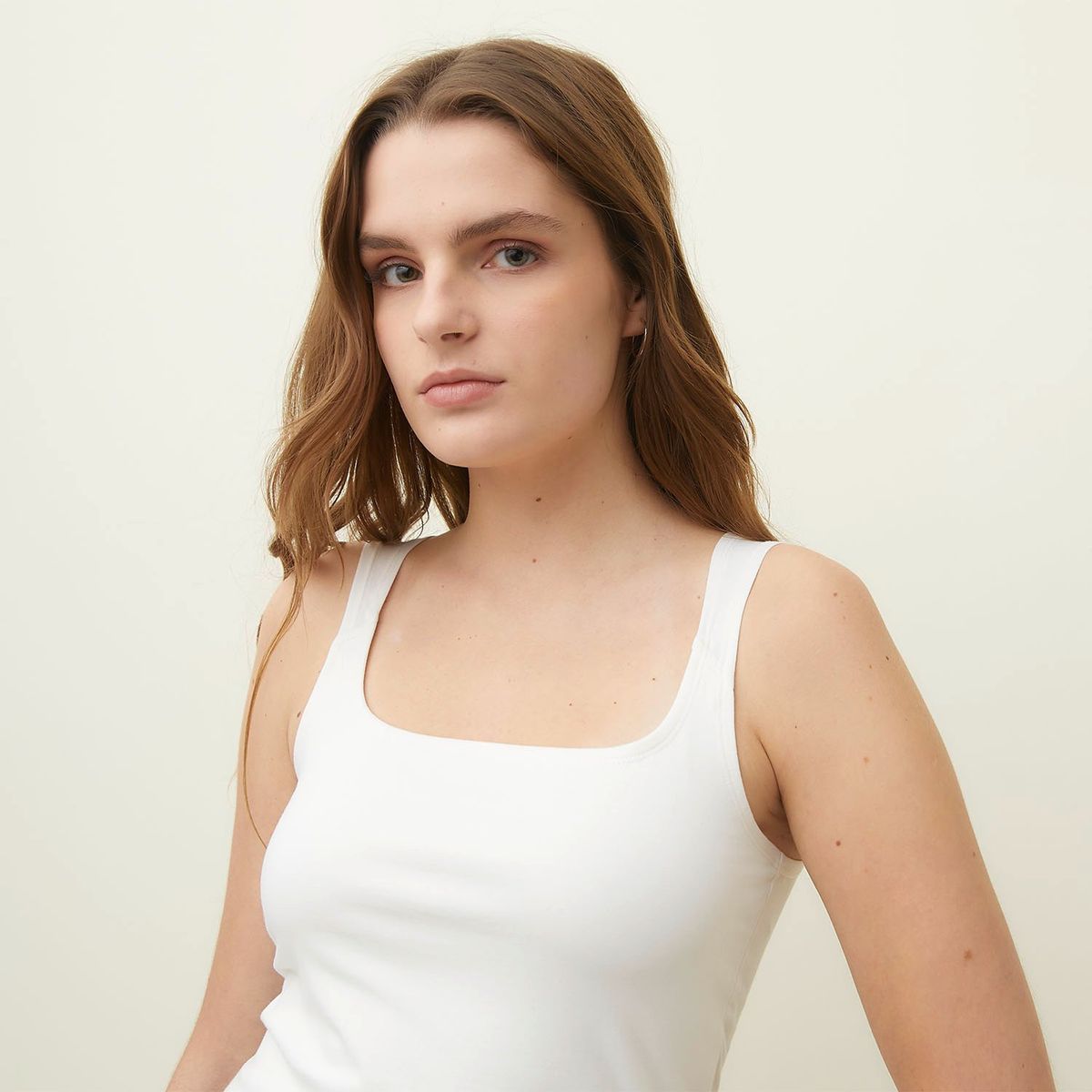 SYBILLA - Blusa Mujer Sin mangas de Algodón orgánico Sybilla