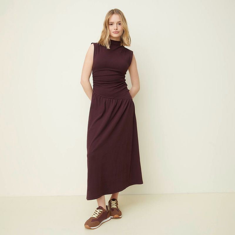 SYBILLA - Vestido Largo Casual para Mujer Algodón Sybilla