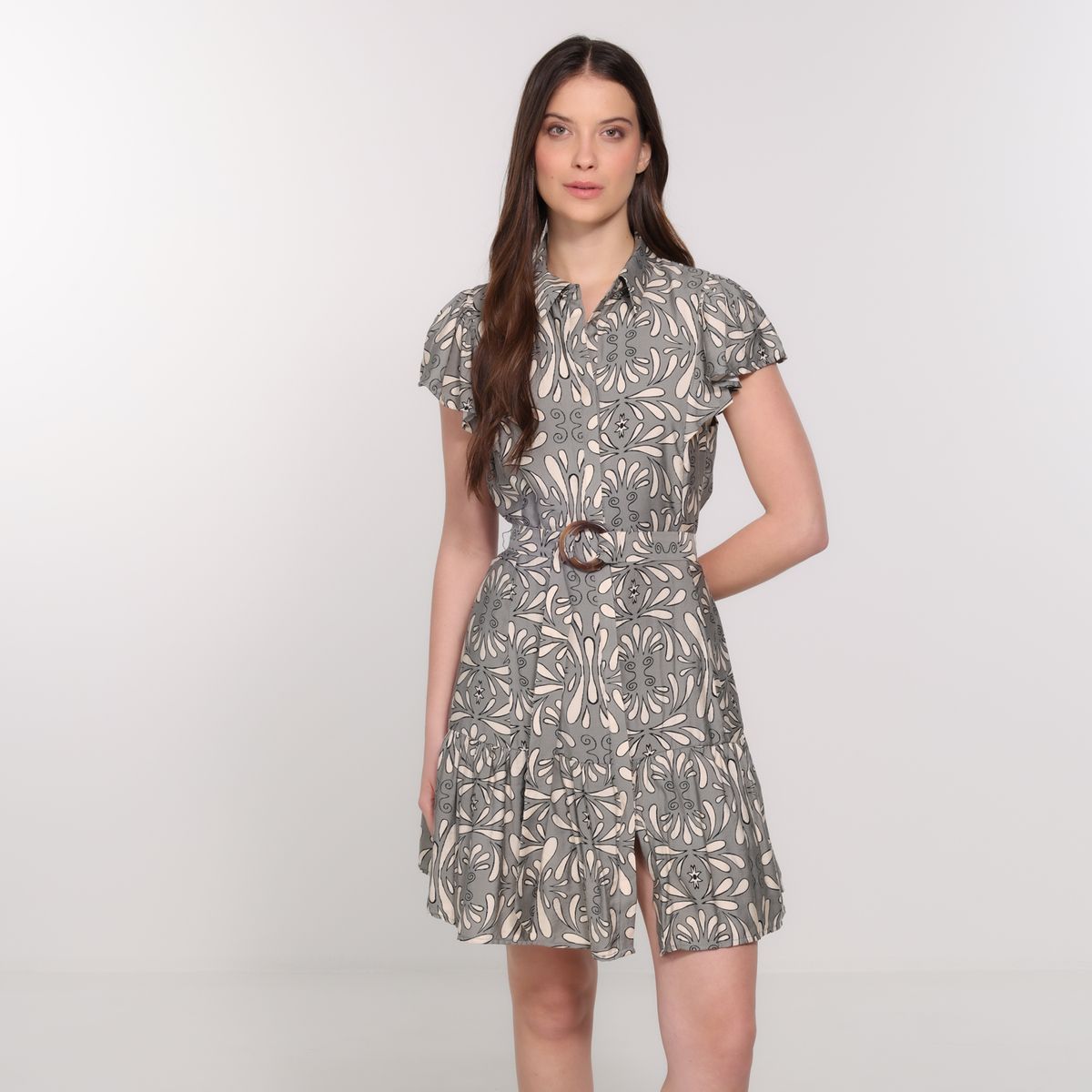 BASEMENT - Vestido Mujer Corto Casual Basement