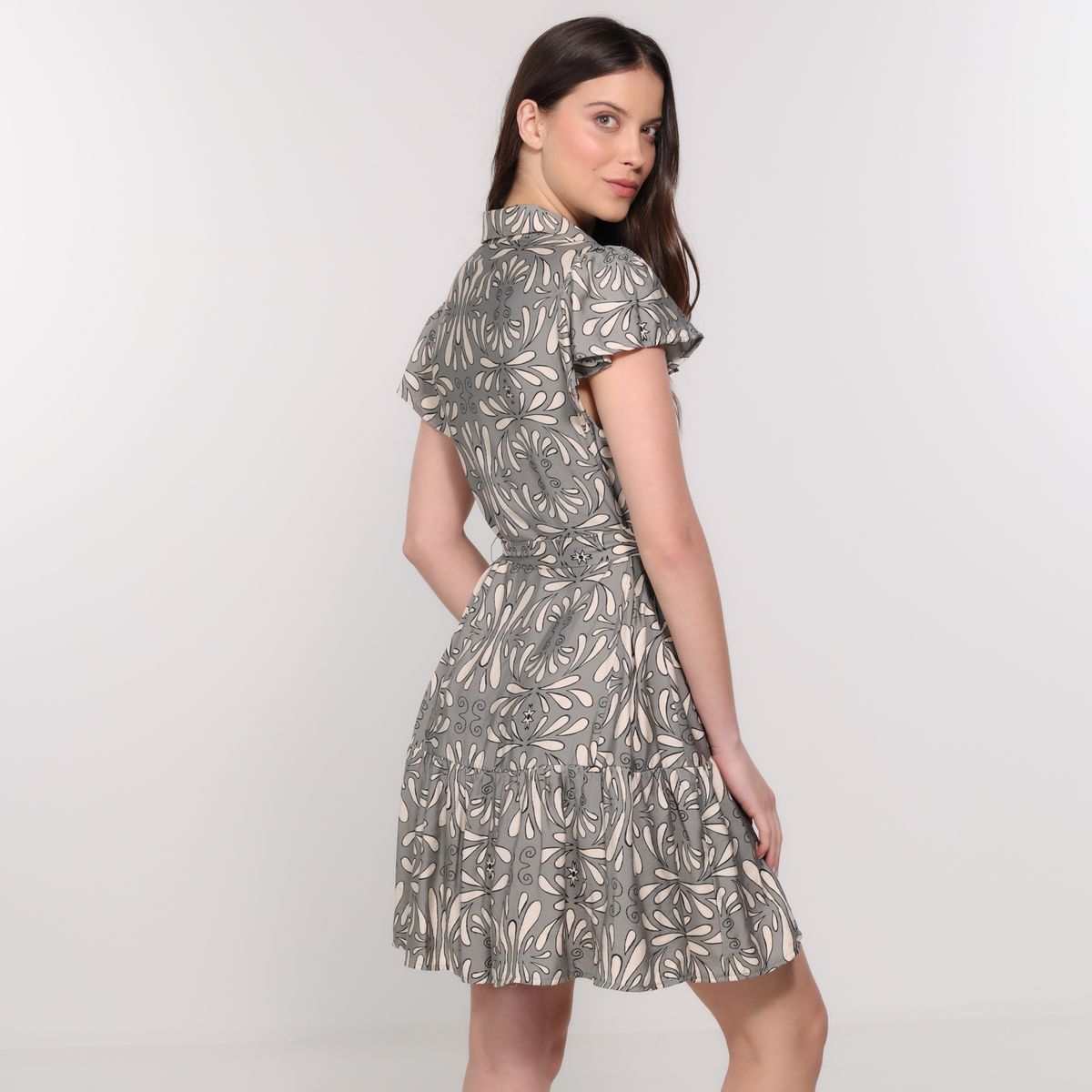 BASEMENT - Vestido Mujer Corto Casual Basement