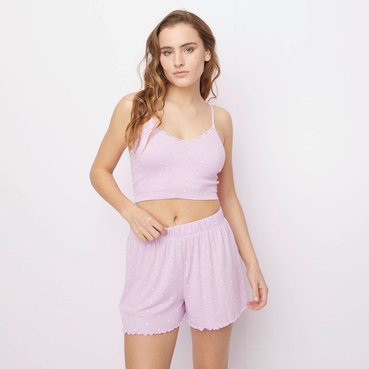 SYBILLA - Pijama completa con short para Mujer Sin mangas Sybilla