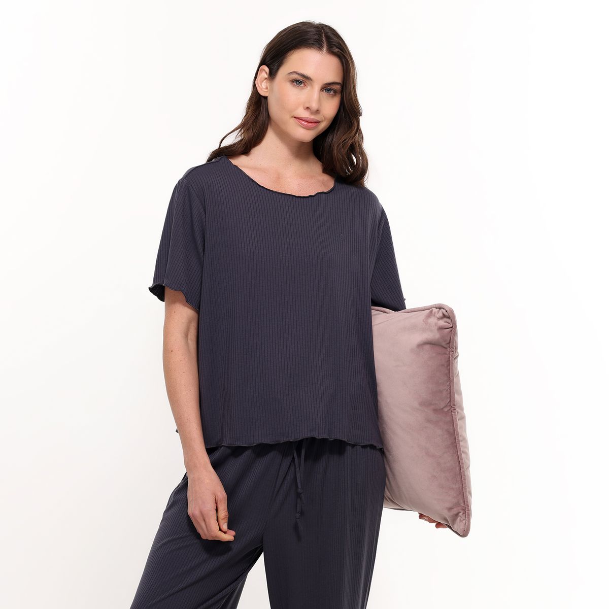 BENETTON - Pijama completa con pantalón para Mujer Manga corta Benetton