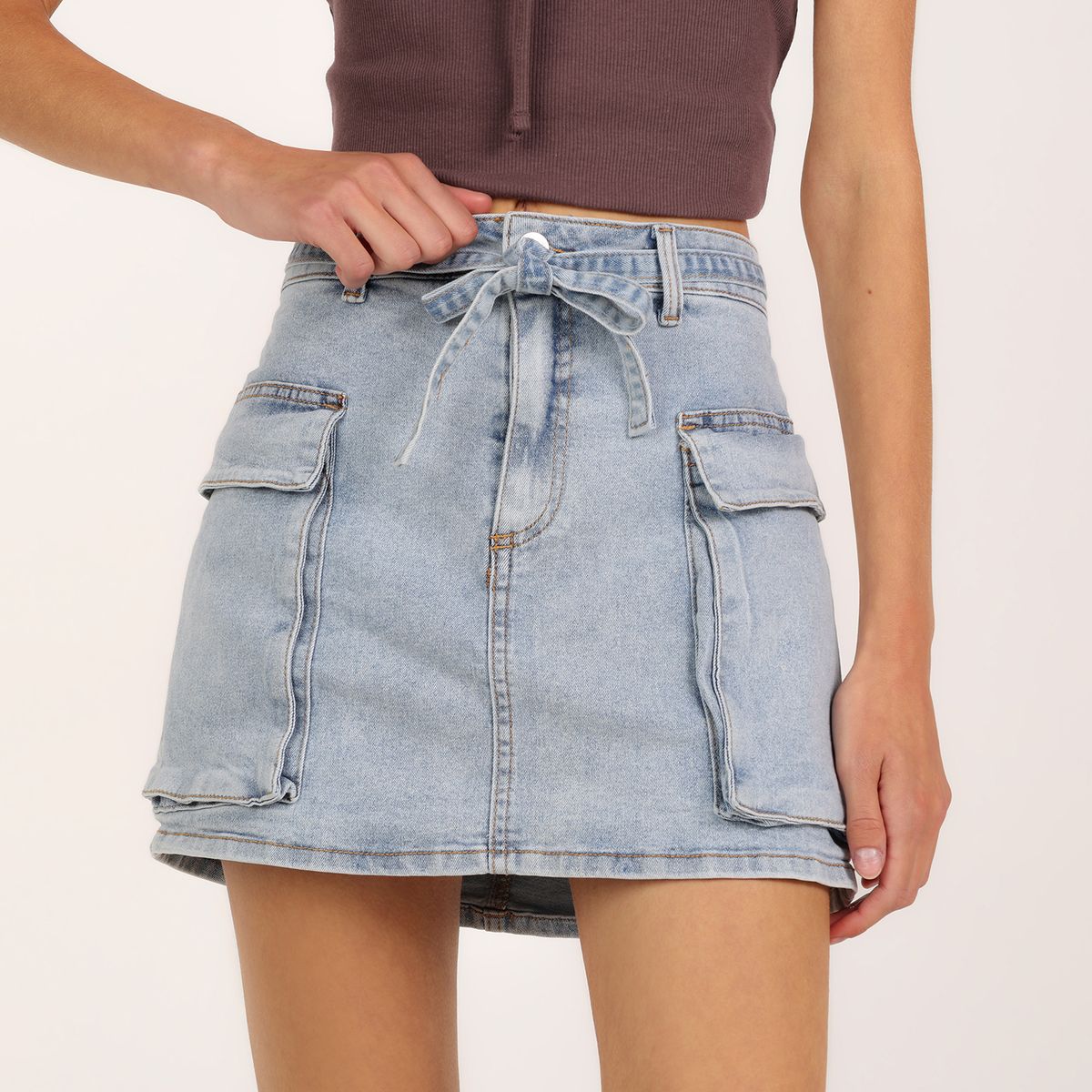 DOO AUSTRALIA - Falda de jean Mini Mujer Doo Australia