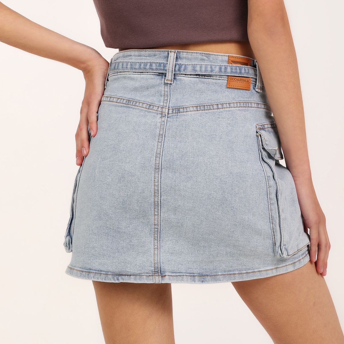 DOO AUSTRALIA - Falda de jean Mini Mujer Doo Australia
