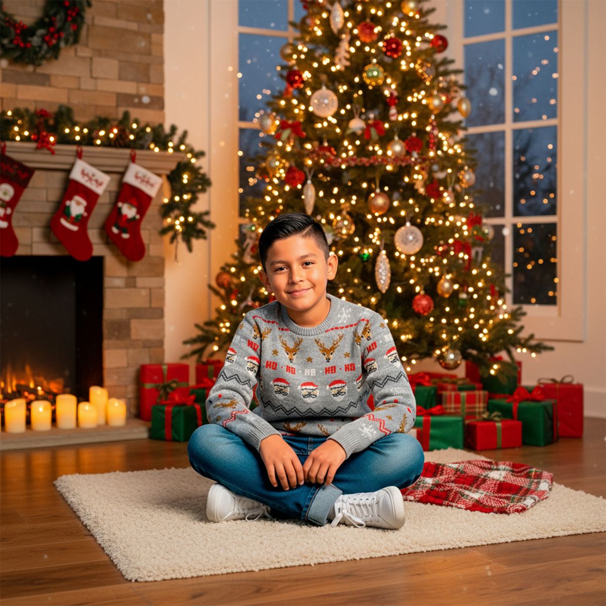 FEDERATION - Saco Navideño para Niño con Estampado Federation