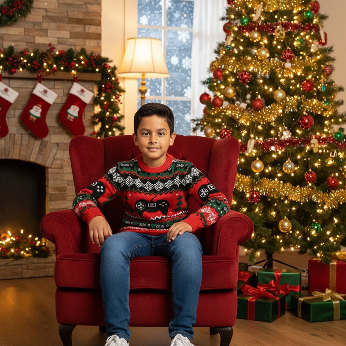 FEDERATION - Saco Navideño para Niño con Estampado Federation