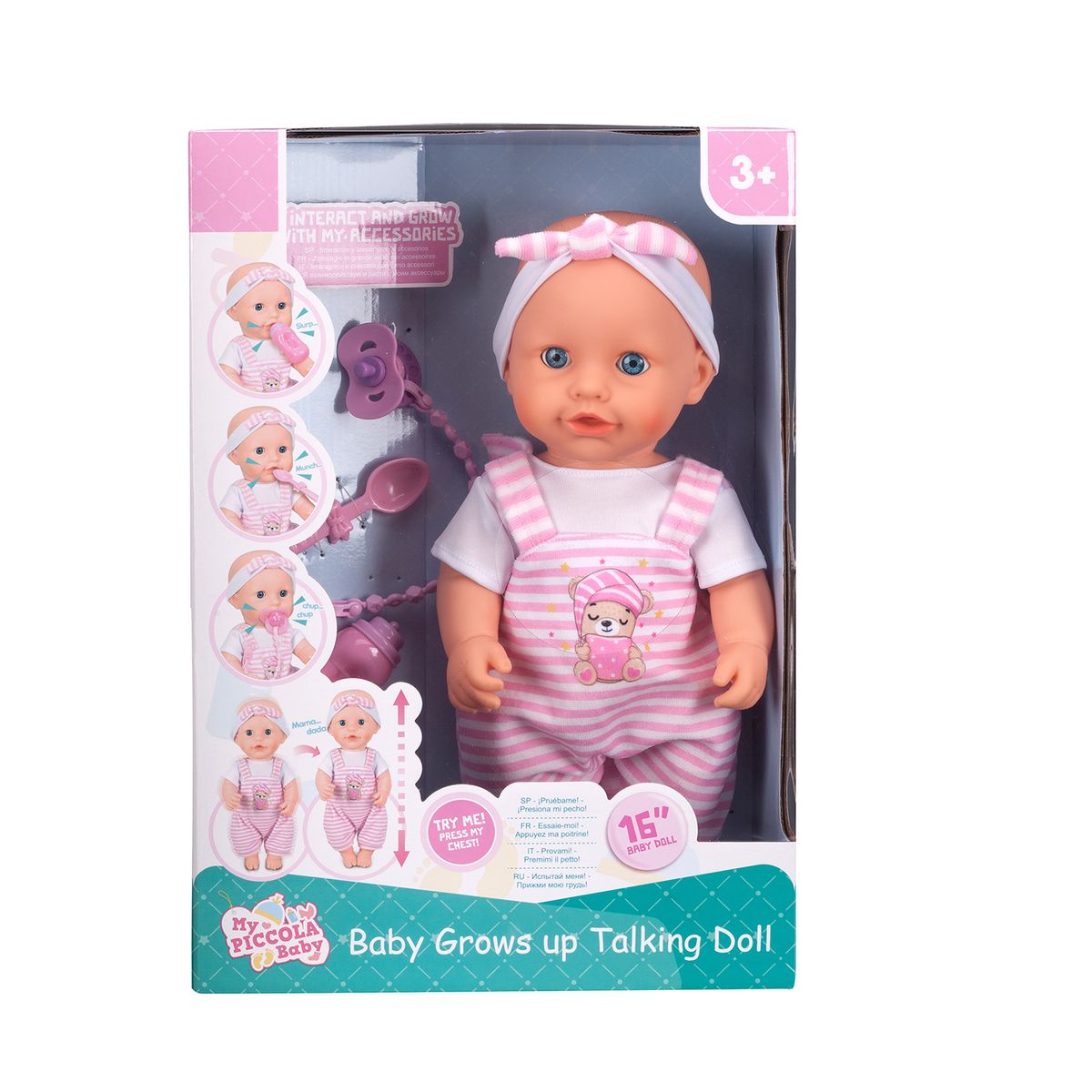  - Muñeca Reborn Piccola: Bebé crece y crece 15cm