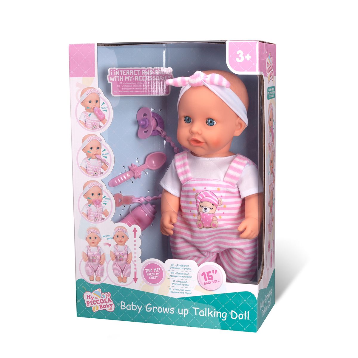  - Muñeca Reborn Piccola: Bebé crece y crece 15cm