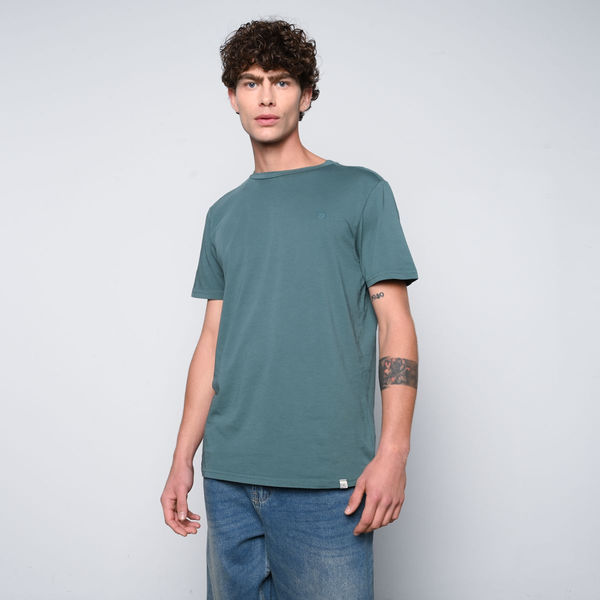 DENIMLAB - Camiseta Hombre Manga corta de Algodón Denimlab