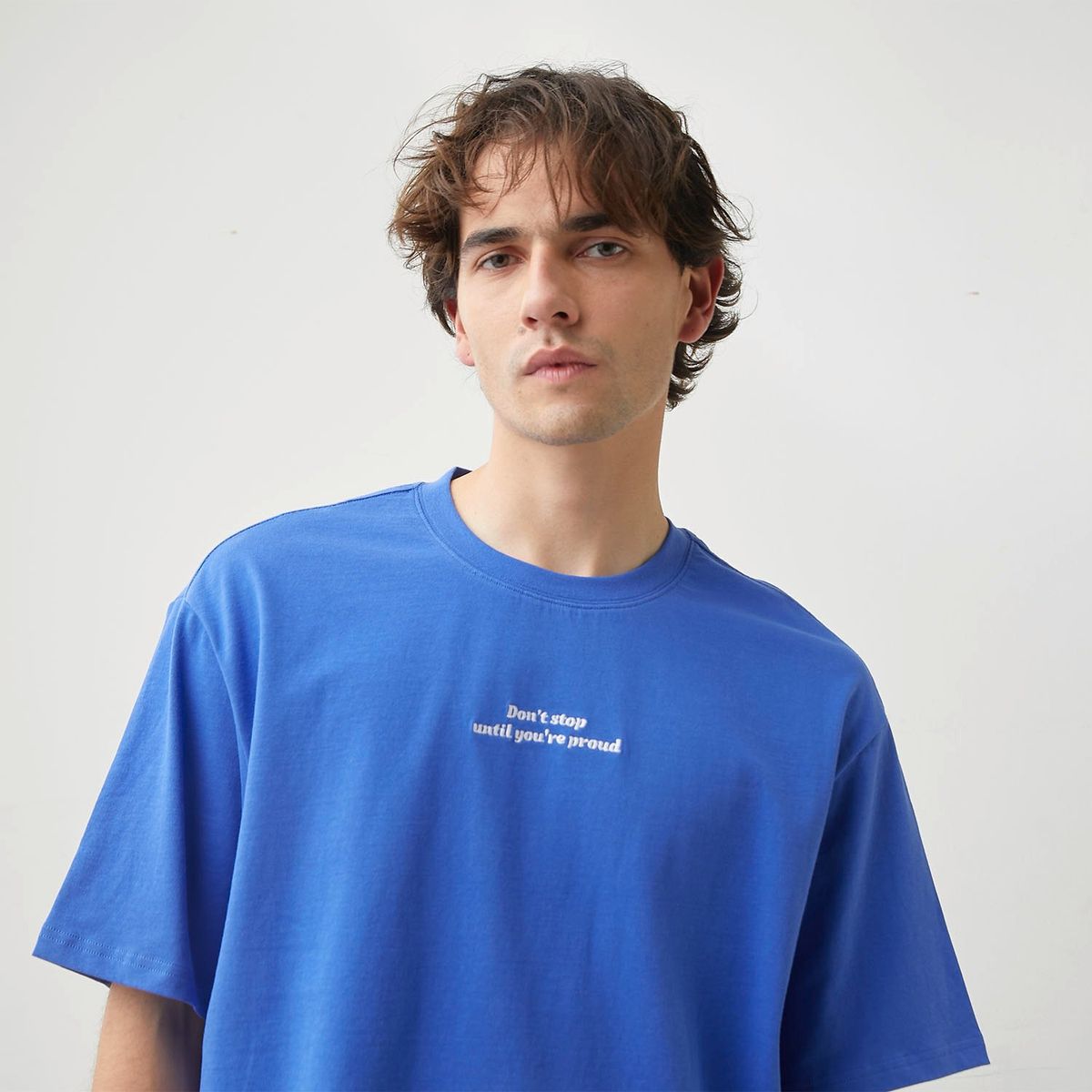 BASEMENT - Camiseta Hombre con Estampado de Algodón Basement