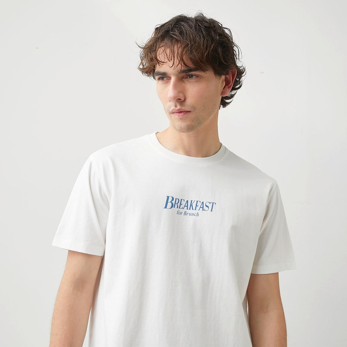 BASEMENT - Camiseta Hombre con Estampado de Algodón Basement