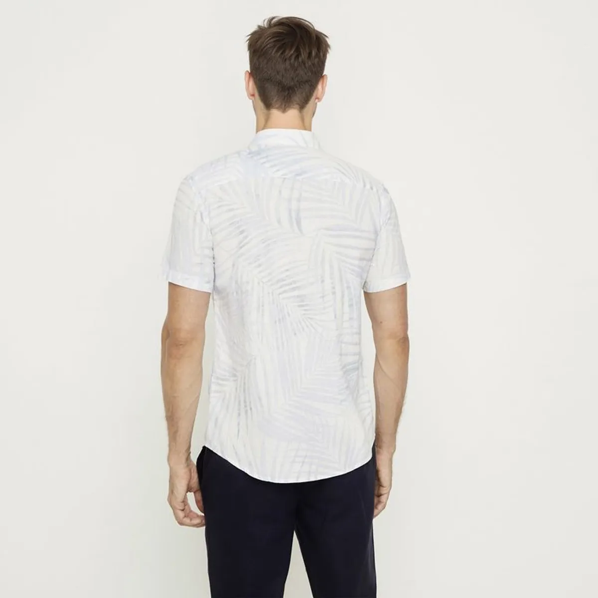 UNIVERSITY CLUB - Camisa Hombre Manga corta Slim fit de Lino University Club