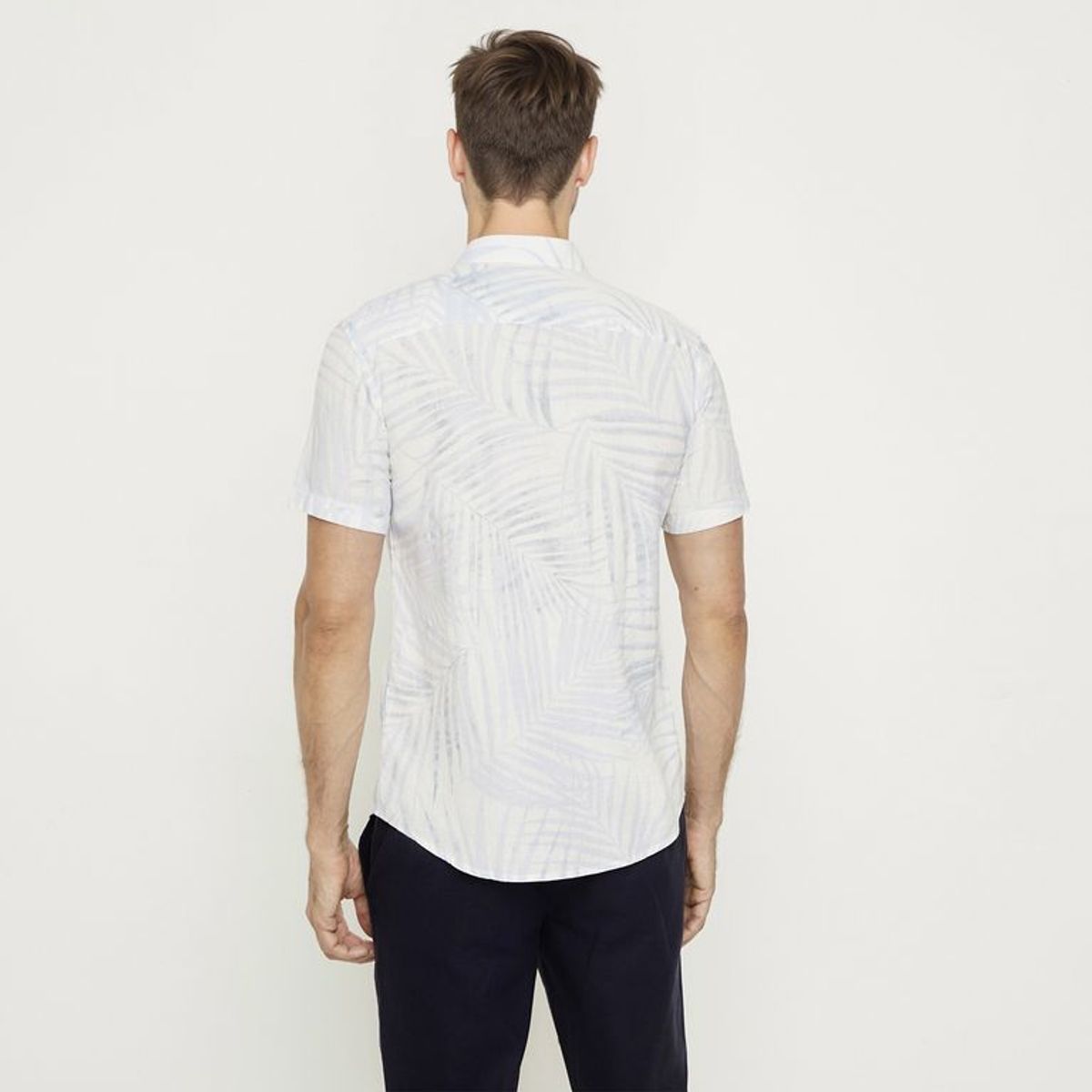 UNIVERSITY CLUB - Camisa Hombre Manga corta Slim fit de Lino University Club