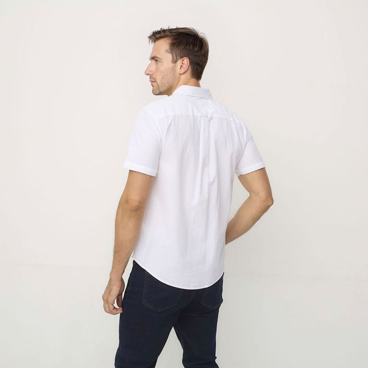 UNIVERSITY CLUB - Camisa Hombre Manga corta de Algodón University Club