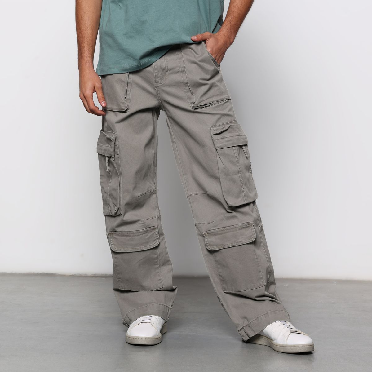 DENIMLAB - Pantalón cargo Hombre de Algodón Denimlab