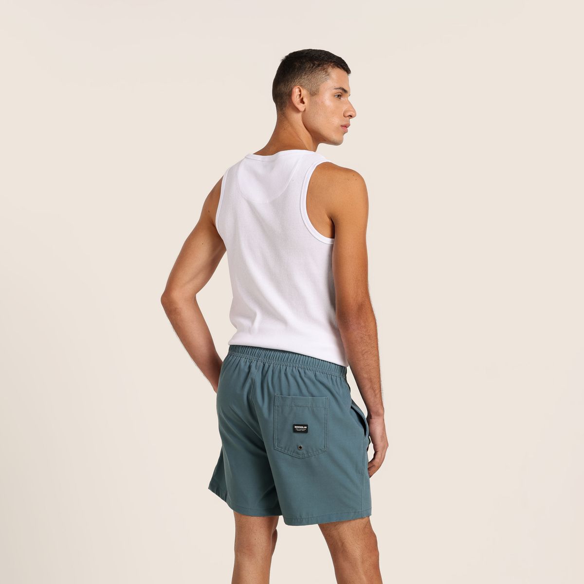 DENIMLAB - Pantaloneta de baño Hombre con Forro Denimlab