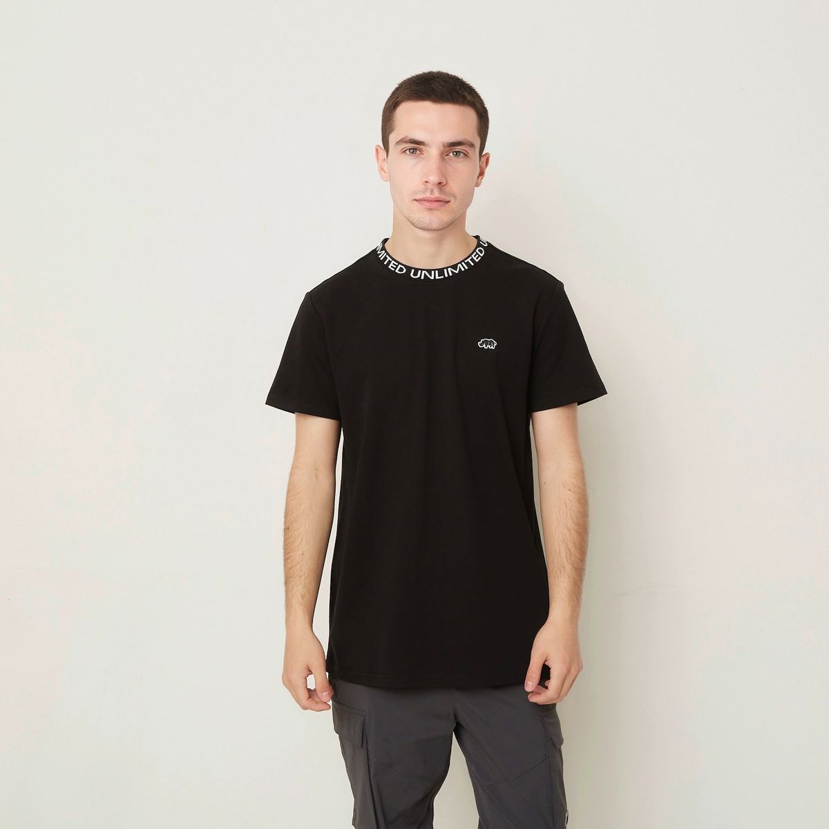 ECKO - Camiseta Hombre con Logo de Algodón Ecko