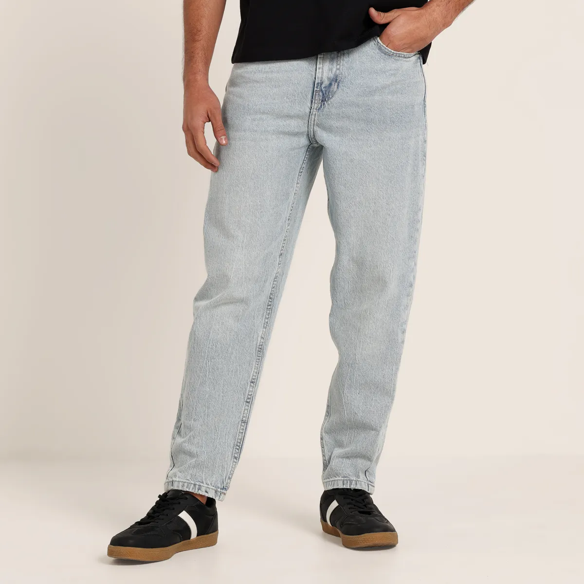 BEARCLIFF - Jean 5 Bolsillos Hombre Taper Largo 32 Bearcliff