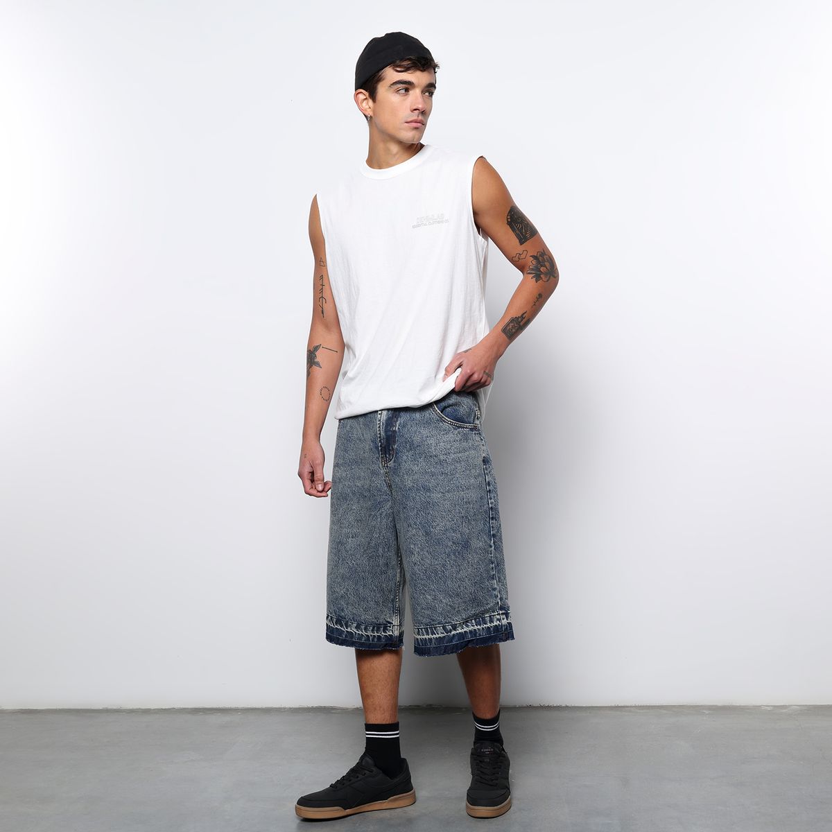 DENIMLAB - Bermuda de jean Hombre Denimlab