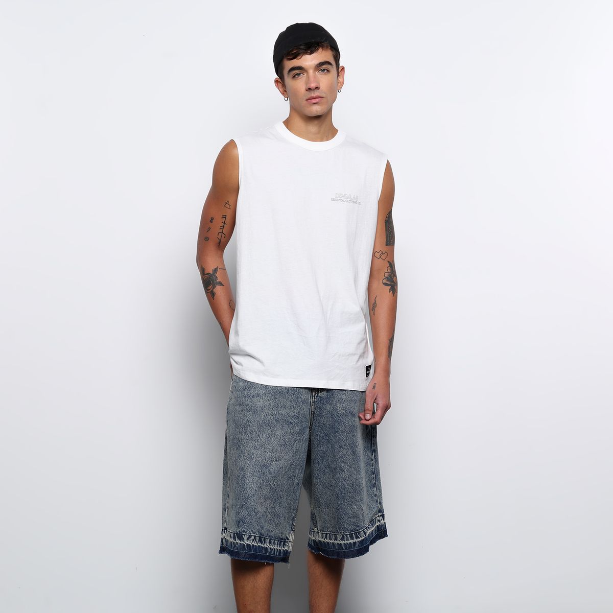 DENIMLAB - Bermuda de jean Hombre Denimlab